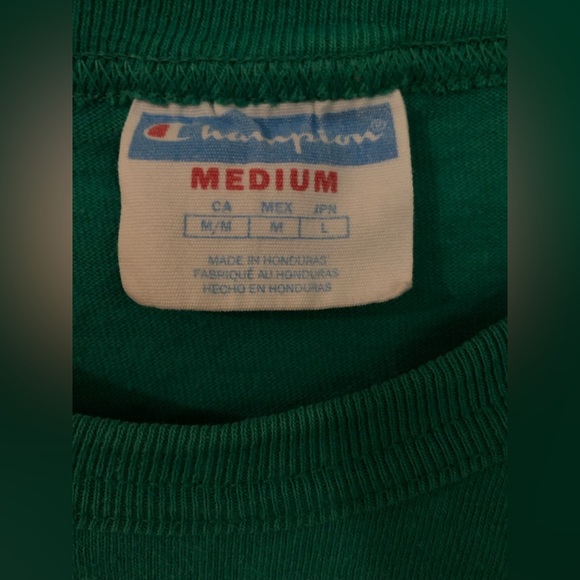 Mens green Champion Tee-shirt - Picture 2 of 5